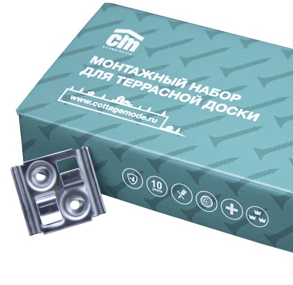 Монтажный набор для террасной доски из дпк CM Decking купить в Орске