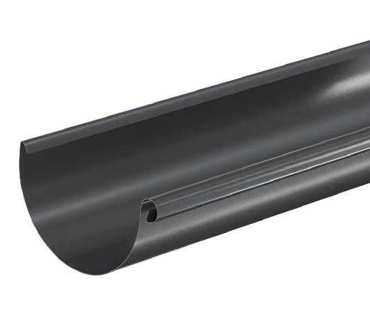 Водосток Aquasistem, система 125x90 - Водосточный желоб 3.00м RAL 7024 Тёмно-серый купить в Орске