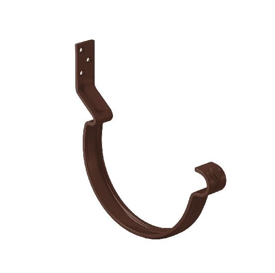 Водосток Aquasistem, система 150/100 - Крюк крепления желоба короткий RAL 8017 Коричневый купить в Орске