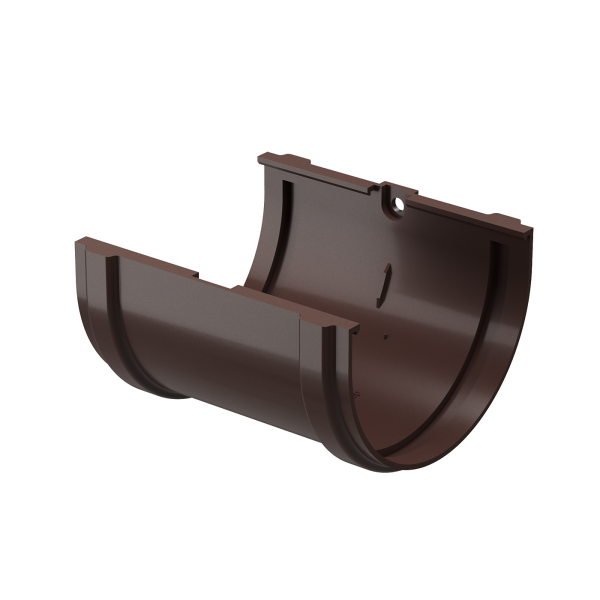 Соединитель желоба Docke Premium ПВХ - Шоколад купить в Орске