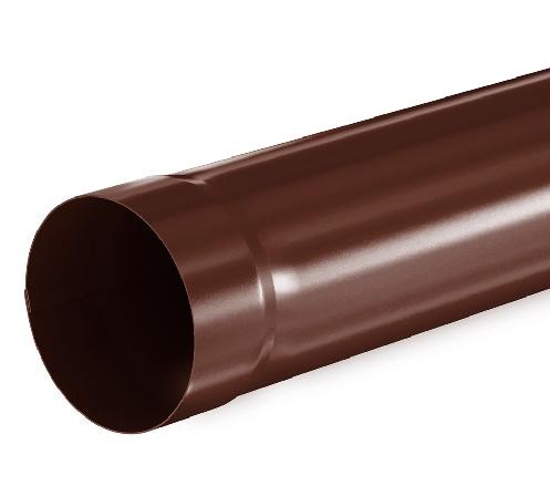 Водосток Aquasistem, система 150/100 - Труба водосточная 1.00м RAL 8017 Коричневый купить в Орске
