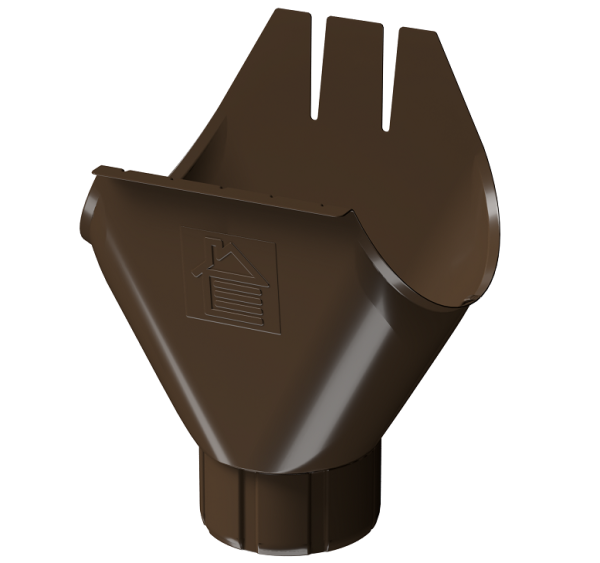 Воронка желоба D125 Döcke STAL PREMIUM Каштан, (RAL 8017) купить в Орске
