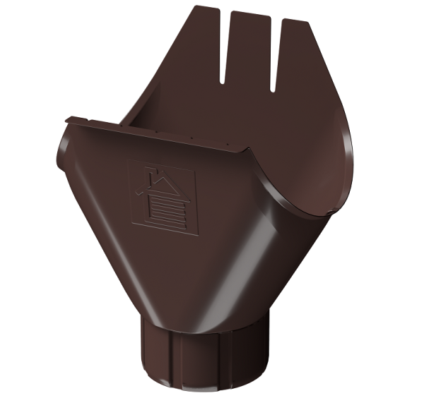 Воронка желоба D125 Döcke STAL PREMIUM Шоколад, (RAL 8019) купить в Орске