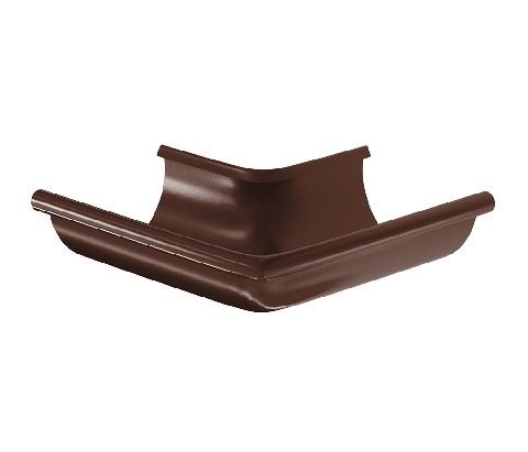 Водосток Aquasistem, система 150/100 - Угол желоба, наружный 90° RAL 8017 Коричневый купить в Орске