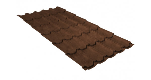 Металлочерепица квинта плюс 0,45 Safari Twincolor Brown купить в Орске