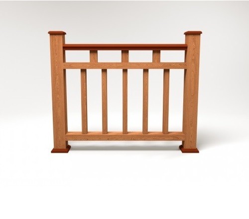 Ограждение из ДПК FG1 терракот купить в Орске