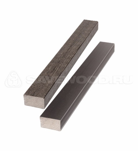 Брус лавочный ДПК полнотелый Savewood тёмно-коричневый купить в Орске