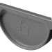 Заглушка желоба D125 Döcke STAL PREMIUM Графит, (RAL 7024) купить в Орске