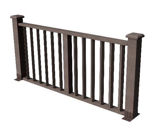 Ограждения декоративное ДПК GRINDERDECO Бруклин венге купить в Орске