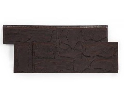 Фасадная панель T-Сайдинг-Гранит Леон ЭКО-2 Венге купить в Орске