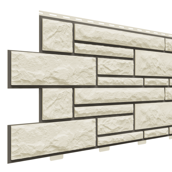 Фасадная панель Доломит, Брусчатка Доломит Слоновая кость (2м) купить в Орске