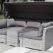 Диван-Трансформер AFINA плетеный из иск. ротанга AFM-320G Grey купить в Орске
