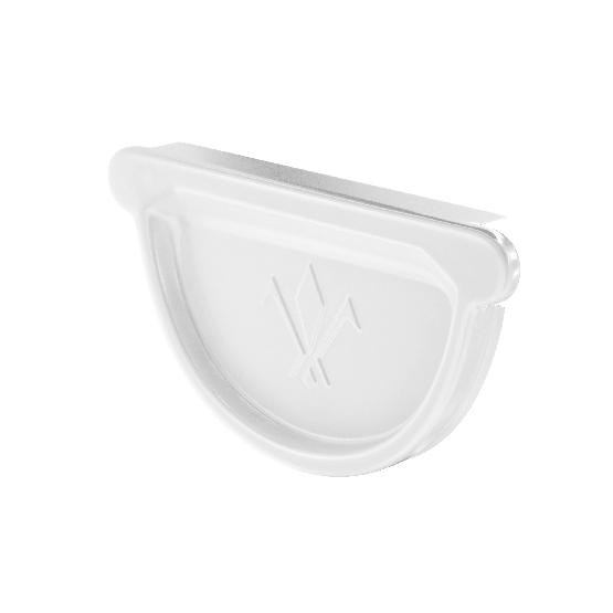 Водосток Aquasistem, система 150x100 - Заглушка универсальная с резиновым уплотнителем RR 20 Мраморно-белый купить в Орске