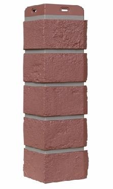 Угол Grand Line состаренный кирпич Элит корица (махагон), ШОВ темно-бежевый купить в Орске