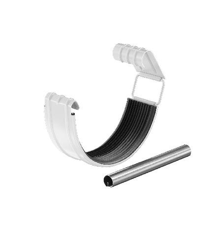 Водосток Aquasistem, система 150/100 - Соединитель желоба с резиновым уплотнителем RAL 9003 Белый купить в Орске