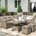 Комплект мебели AFINA плетеной из иск. ротанга AFM-307B Beige купить в Орске