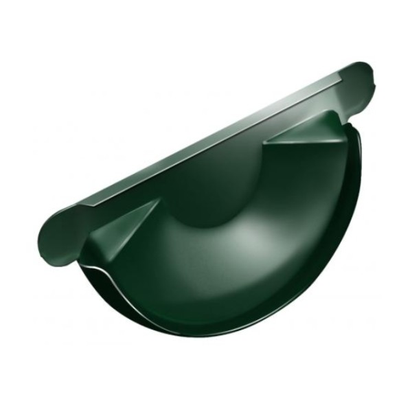 Водосток Grand Line 125x90 – Заглушка желоба RAL 6005 купить в Орске