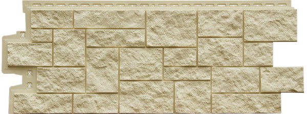 Фасадная панель Grand Line Дикий камень Стандарт бежевый купить в Орске