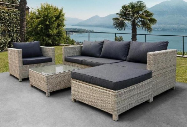 Комплект мебели AFINA плетеной из иск. ротанга YR821G Grey/Grey купить в Орске