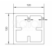 Столб SEQUOIA Evolution 3D WOOD BROWN купить в Орске