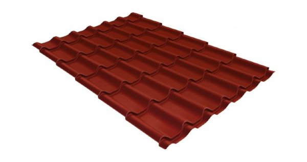 Металлочерепица классик 0,5 Satin RAL 3009 оксидно-красный купить в Орске