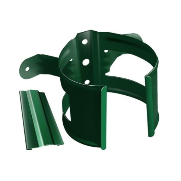 Водосток Grand Line 125x90 – Хомут трубы (на дерево) RAL 6005 купить в Орске