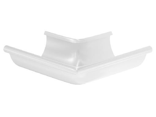 Водосток Aquasistem, система 125x90 - Угол желоба, наружный 90° RAL 9003 Белый купить в Орске