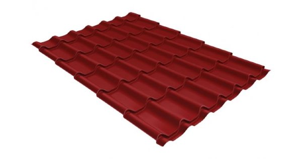 Металлочерепица классик 0,5 Satin RAL 3011 коричнево-красный купить в Орске