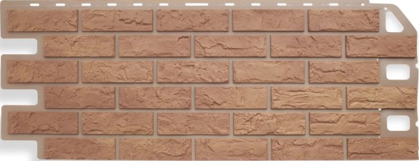 Фасадная панель Цокольный сайдинг Альта-профиль - коллекция "кирпич", кирпич бежевый купить в Орске