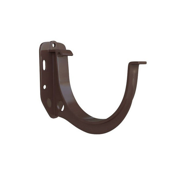 Водосток Альта-Профиль ПВХ – Кронштейн желоба водосточный (коричневый) купить в Орске