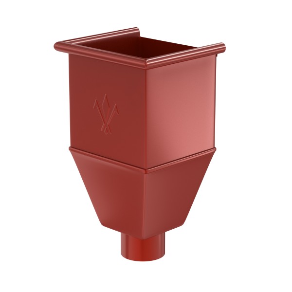 Водосток Aquasistem, система 150x100 - Воронка_водосборная удлиненая RR 29 Бургундский купить в Орске