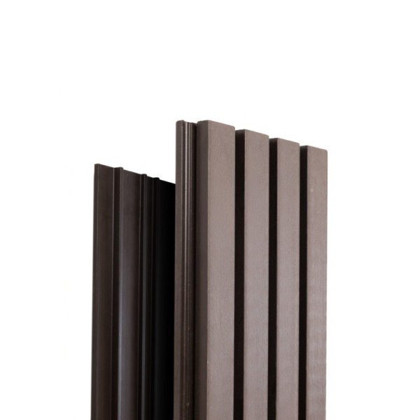 Фасадная доска Ecodecking Техно реечная 200х26х3000 Венге купить в Орске