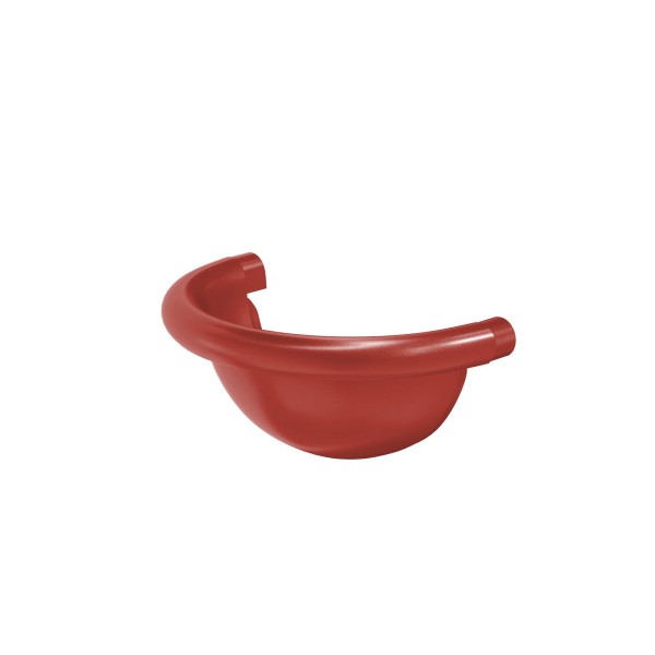 Водосток Aquasistem, система 150x100 - Заглушка желоба полукруглая RR 29 Бургундский купить в Орске