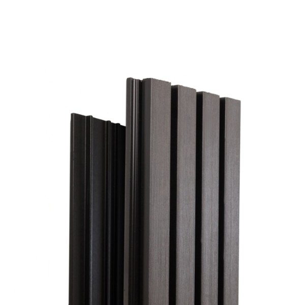 Фасадная доска Ecodecking Техно реечная 200х26х3000 Графит купить в Орске