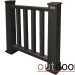 Ограждение из ДПК Outdoor Классик 3D STORM чёрный купить в Орске