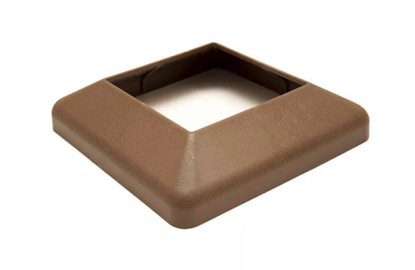 Крышка нижняя ПВХ для столба Deckart 125х125 Шоколад купить в Орске