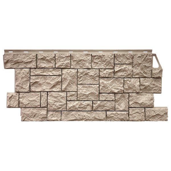 Фасадная панель FineBer, Камень Дикий, Песочный купить в Орске