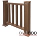 Ограждение из ДПК Outdoor Классик 3D STORM коричневый микс купить в Орске