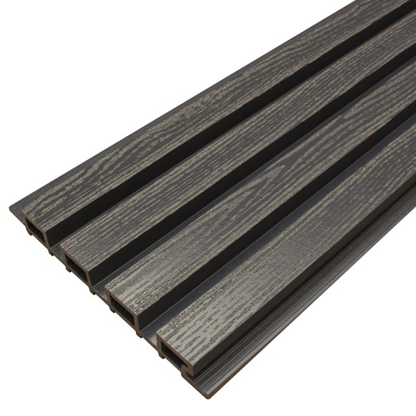 Фасадная доска из ДПК Faynag Wood Рейка Мокрый Асфальт купить в Орске
