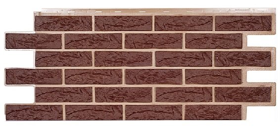 Фасадная панель Техоснастка, Лондон Брик, Коричневый купить в Орске