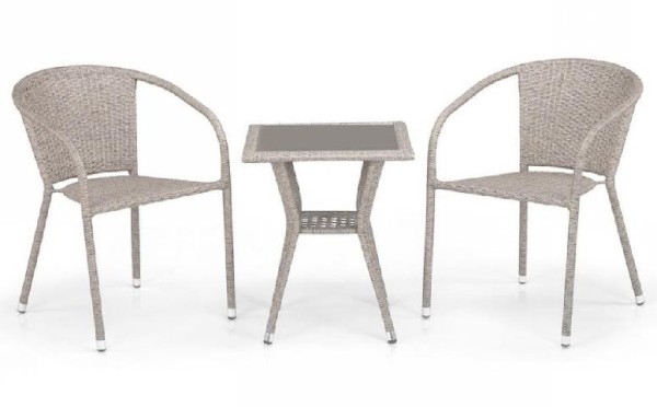 Комплект плетеной мебели AFINA из иск. ротанга T25C/Y137C-W85 Latte 2Pcs купить в Орске