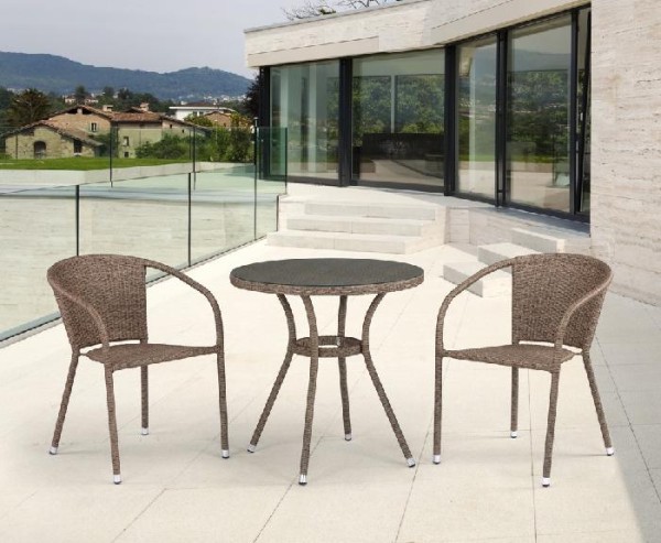 Комплект плетеной мебели AFINA из иск. ротанга T282ANT/Y137C-W56 Light Brown 2Pcs купить в Орске