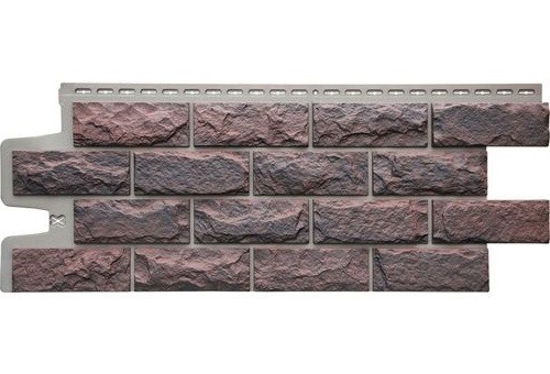 Фасадные панели Grand Line Колотый Камень Кофе, Шов тёмно-бежевый купить в Орске