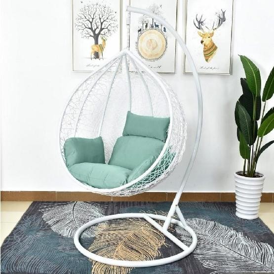 Кресло Подвесное из искусственного ротанга AFM-168A-L White/Green купить в Орске