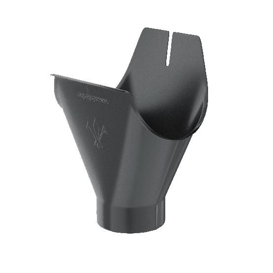 Водосток Aquasistem, система 125x90 - Воронка желоба RAL 7024 Тёмно-серый купить в Орске