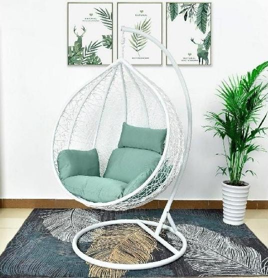 Кресло Подвесное из искусственного ротанга AFM-168A-XL White/Green купить в Орске
