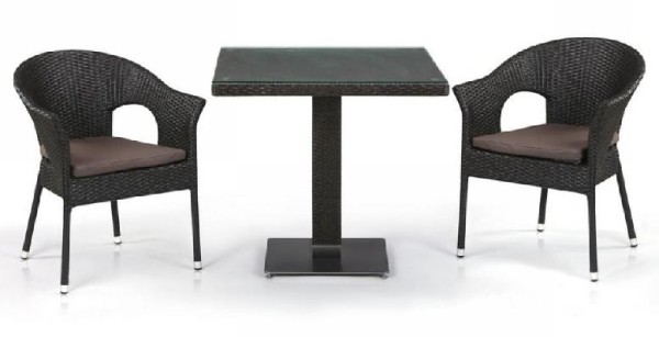Комплект плетеной мебели AFINA из иск. ротанга T605SWT/Y79A-W53 Brown 2Pcs купить в Орске