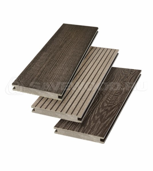 Террасная доска SW Fraxinus (R) полнотелая «SaveWood» Темно-коричневый купить в Орске