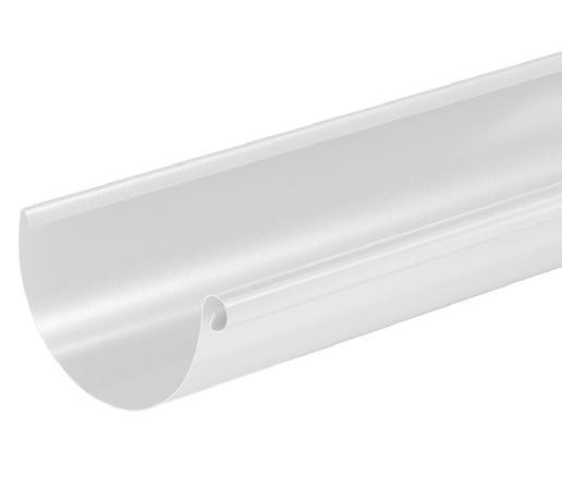 Водосток Aquasistem, система 125x90 - Водосточный желоб 3.00м RR 20 Белый купить в Орске