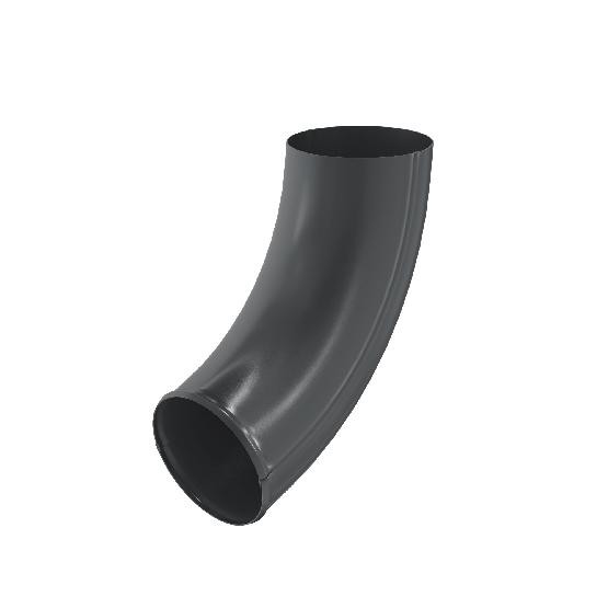 Водосток Aquasistem, система 125x90 - Отвод трубы RAL 7024 Тёмно-серый купить в Орске